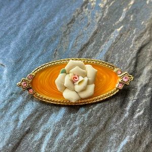 Vintage Flower Pin Brooch Floral